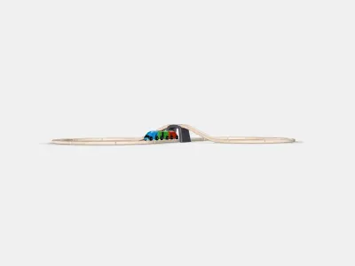 LILLABO 20piece basic train set Low-poly 3D model