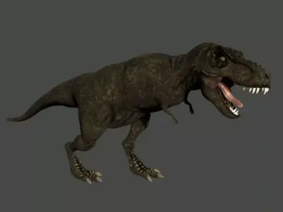 T-Rex dinosaur Low-poly 3D model get