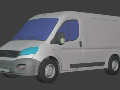 Generic Van Low-poly 3D model