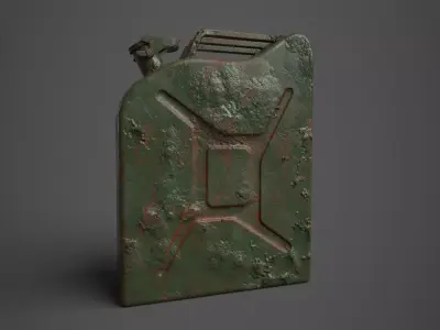 Fuel Canister Free low-poly 3D model