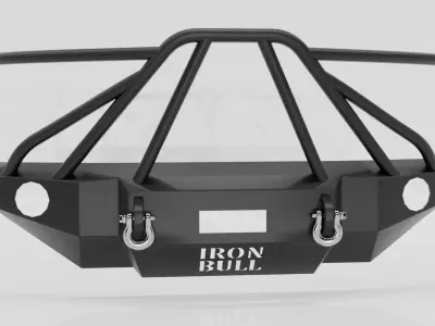 BUMPER FRONT FOR CHEVY SILVERADO IRON BULL 3D model