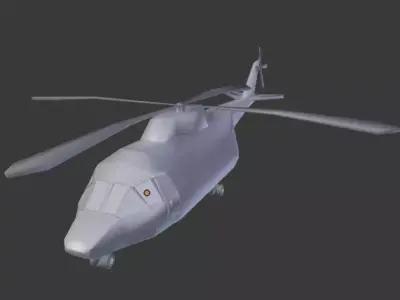 cargo helicopter 3D model
