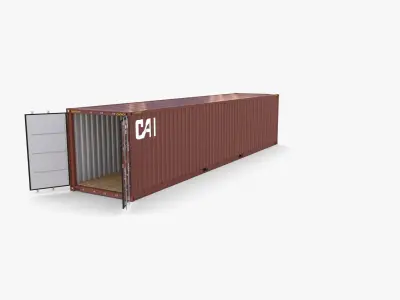 40ft Shipping Container CAI v1 3D model