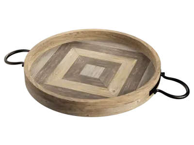  Round Wooden Tray Model 