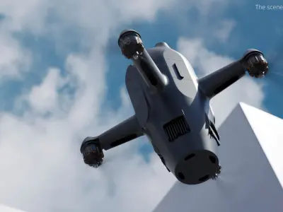  Gobi Air Defense UAV Rigged 