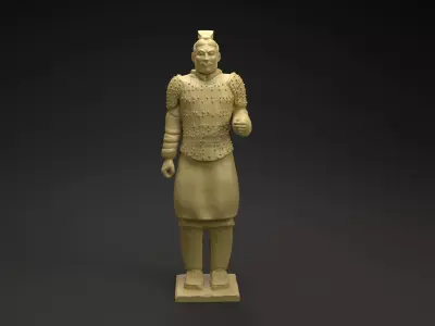 Chinese Terracotta warrior figurine intended for 3D printing 3D print model