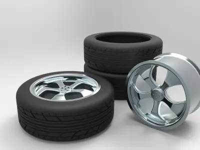 tire rim  Free 3D model