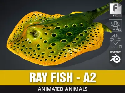 Ray Fish-A2 3D model purchase