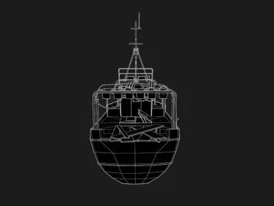 Fishing boat Low-poly 3D model from CGTrader - Low-poly