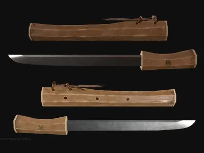 Hosindo Dagger Low-poly 3D model