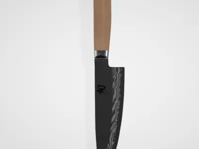 KAI Japan high-end meat and fish knife 3D model