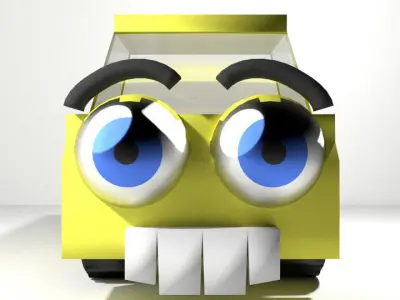 Cartoon Vehicle - Truck 3D model