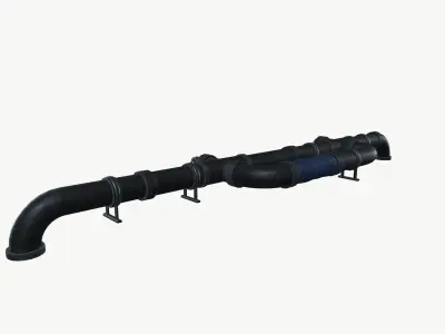 Industrial Pipe pack 3D model
