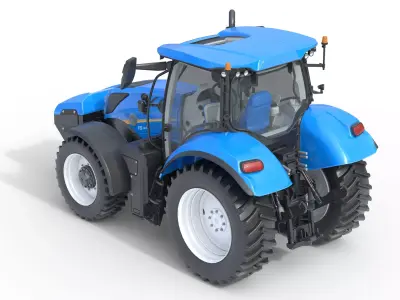 NewHolland Tractor T6 Low-poly 3D model