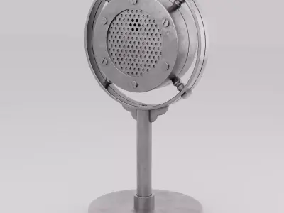 Voice Vintage Studio Microphone 3D model