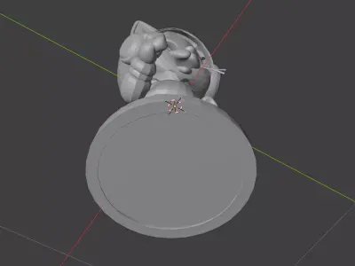 Cyber Cat Hoodie Collectible Figurine Free 3D print model