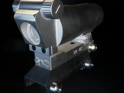 AAA PKA Scope Game Ready PBR Low-poly 3D model