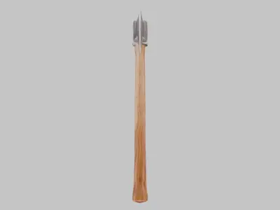 Mystic Arcane Battle Axe Low-poly 3D model