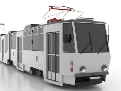 Tatra KT8D5R-N2 Low Low-poly 3D model