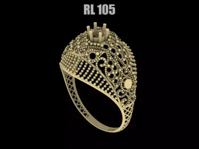 RL 101 TO 150 STONE RINGS COMPETE LOT 3D print model