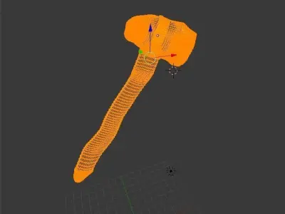 Axe-Survival hammer Free 3D model