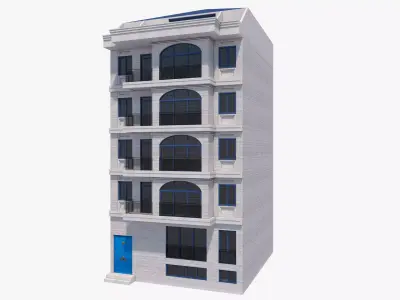 European building 4 3D model