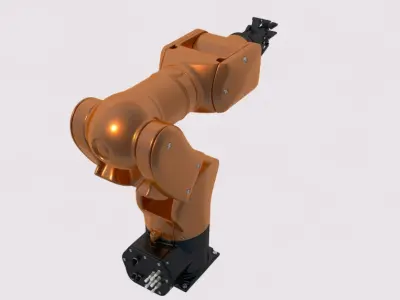 mechanical robot arm Kuka 3D model