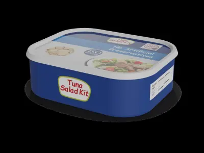 Snacks Tuna Salad Kit Low-poly 3D model