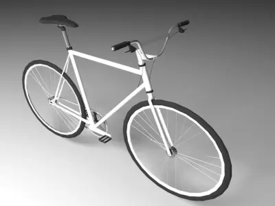 Bicycle Low-poly 3D model 16