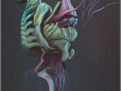 Volume 1 Sea Creatures  - Highpoly 3D model