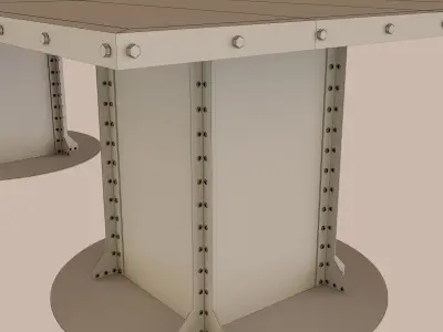 Big Table - Industrial 3D model