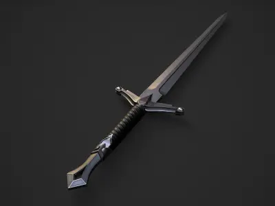 Sword 4 Low-poly 3D model