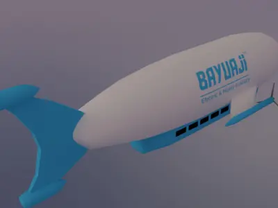 Electric Propeler Airship 3D model