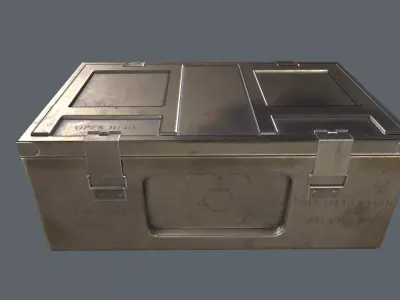 WWII Ammo Box 2 Low-poly 3D model