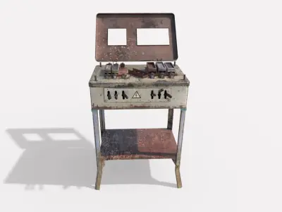 Old Electro Shock Device 3D model