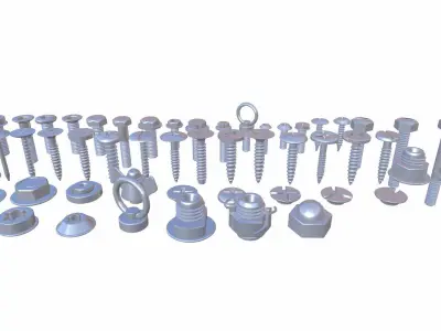 Bolts 3D model purchase