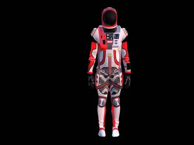 Astronaut Spacesuit Austria 3D model