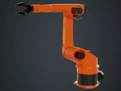 Industrial Robot 3 Untextured 3D model