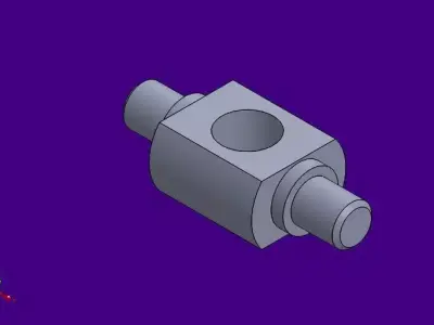 solidtutorial044 pipe with hole in it Free 3D model