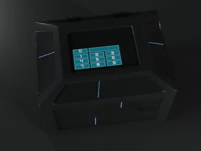 Sci-Fi Box Container 3D model