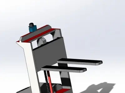 The AGV forklift 3D model