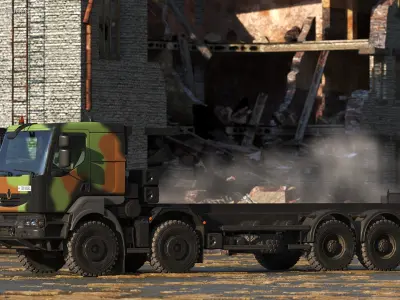 Renault Kerax 8x8 Heavy Utility Truck 3D model