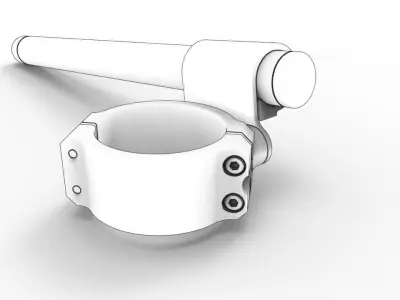 Woodcraft Clip-On Handlebars 3D model