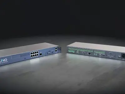 Rackmount Data Center Monitoring System Low-poly 3D model
