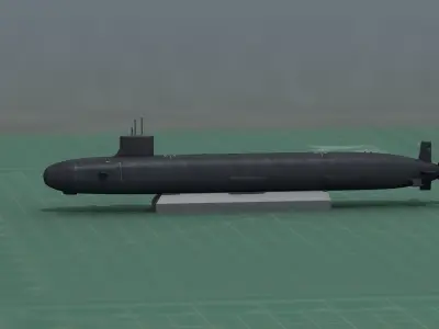 USS Virginia Nuclear Submarine SSN 3D Print STL Model 3D print model