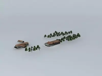 Railway station Free 3D model purchase