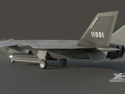 J20 fighter 3D model