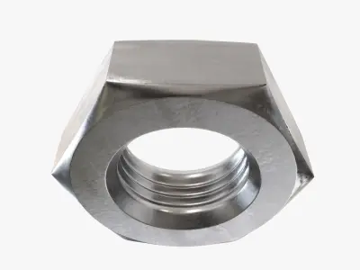 Metal nut big 3D model