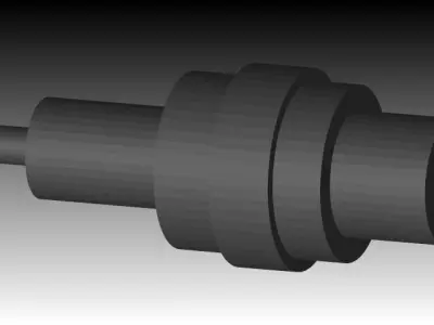 SparkPlug gold connector Free 3D model