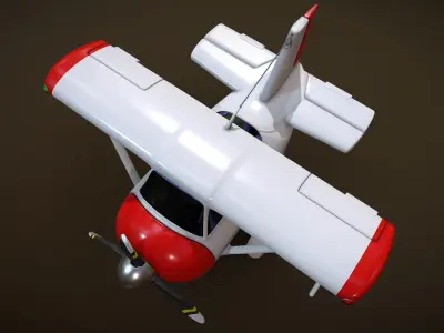 Airplane CESNA 172 toy style for 3d print 3D print model